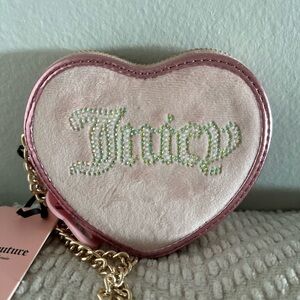Juicy Couture Pink Heart Mini wrislet Bag, new with tag .